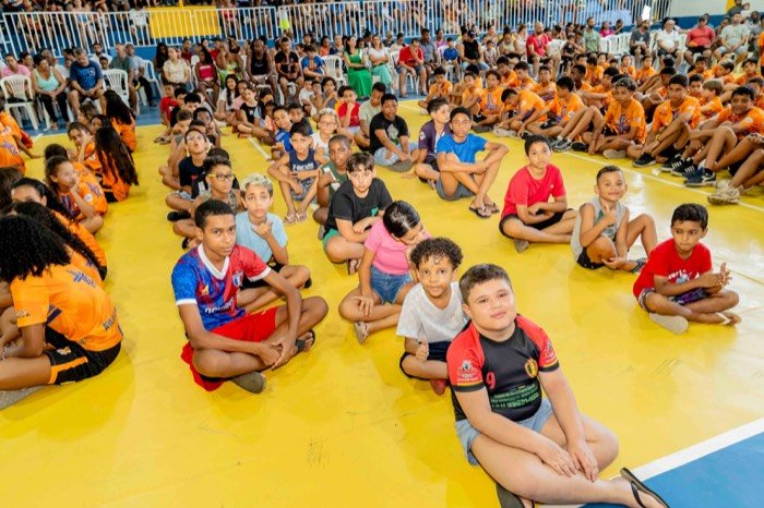 Alunos em atividade cultural