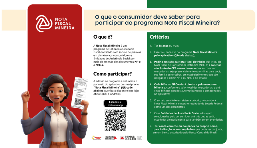 Nota Fiscal Mineira: o que o consumidor deve saber para participar